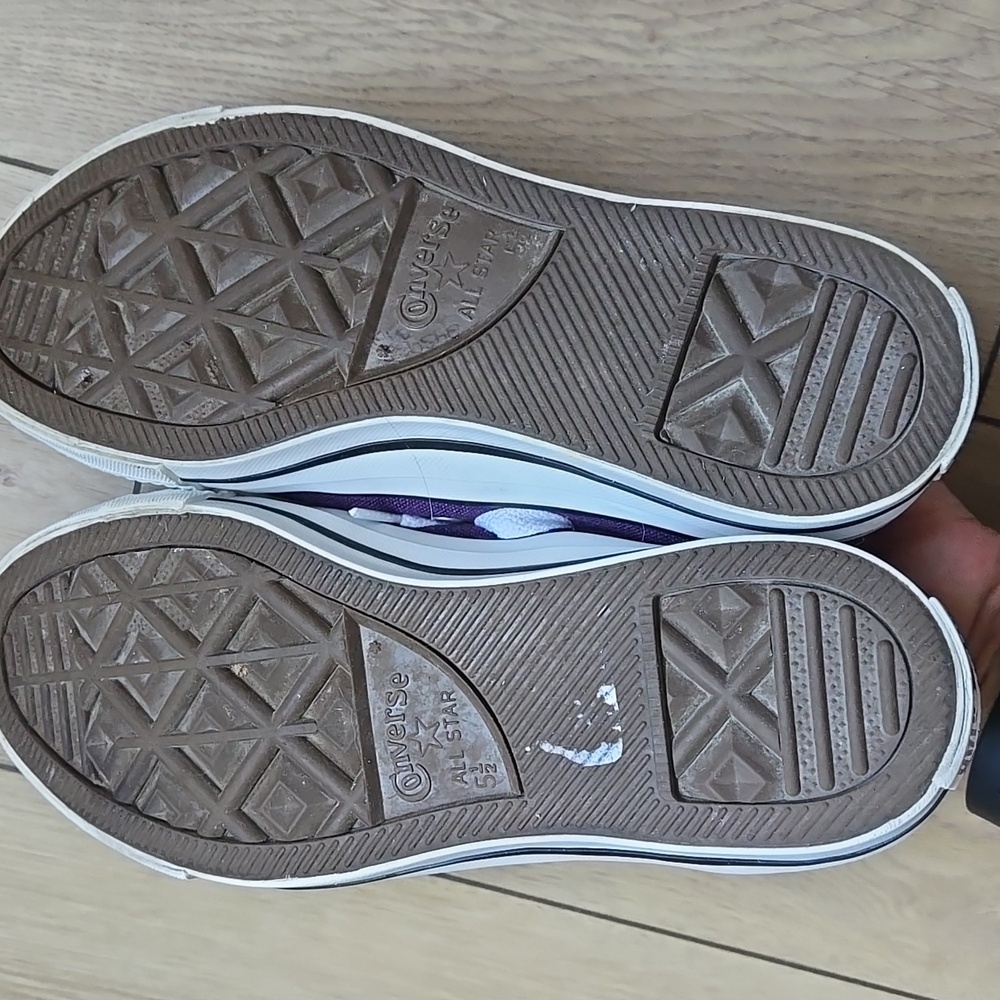 CONVERSE CTAS All Star Purple Unisex Sneakers Womens 7.5 Mens 5.5 - Picture 5 of 7